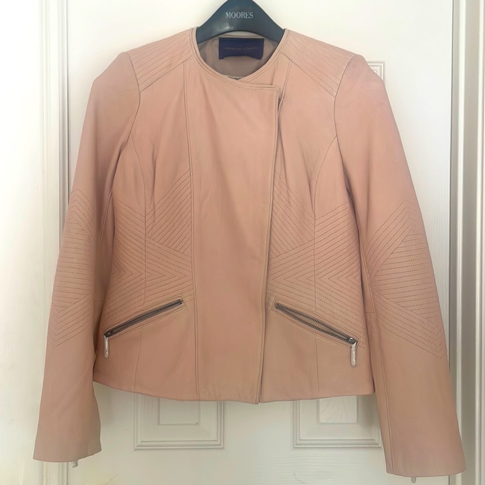 Adrienne Vittadini leather jacket, NWT